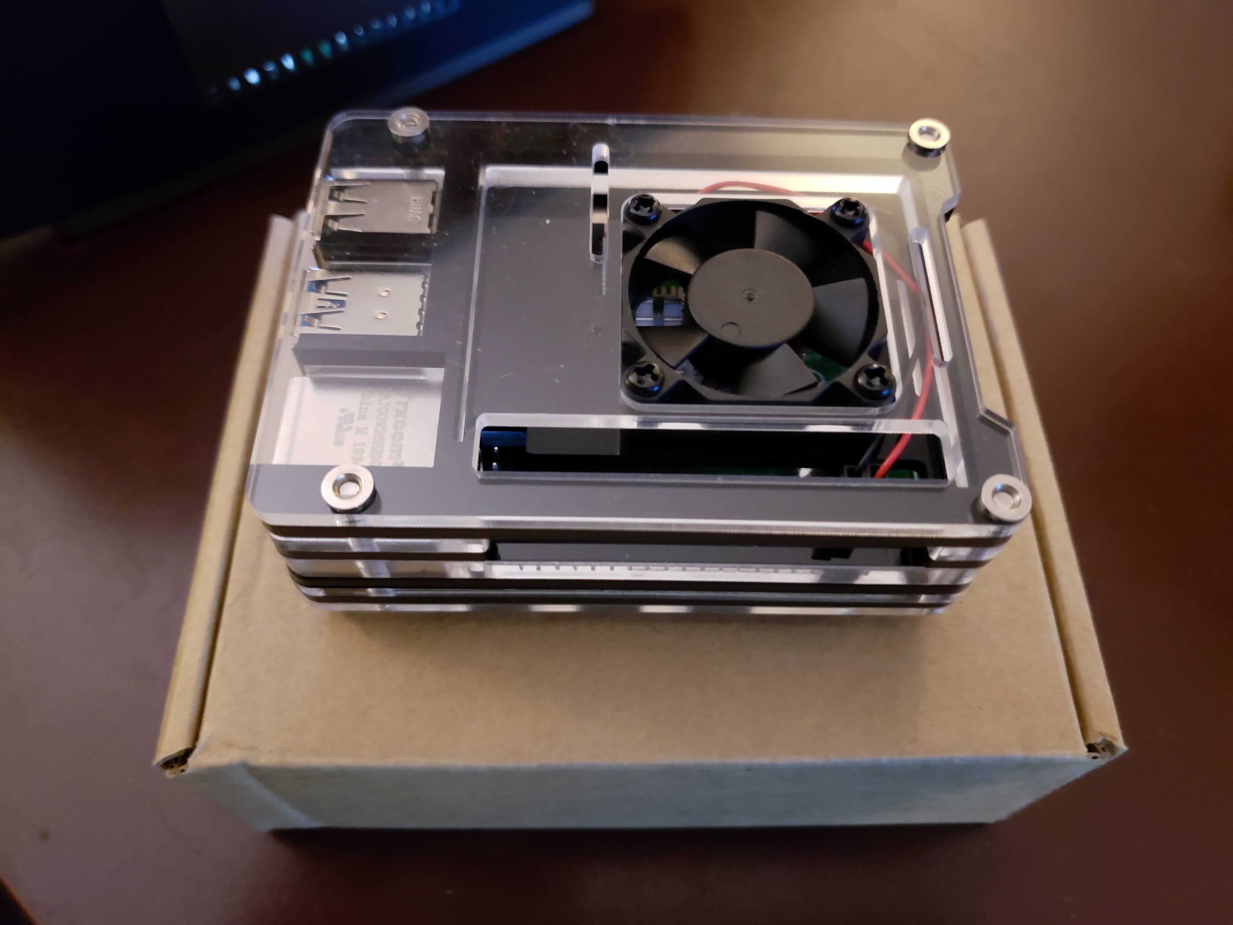 Diagonal view of the webserver as it originally was