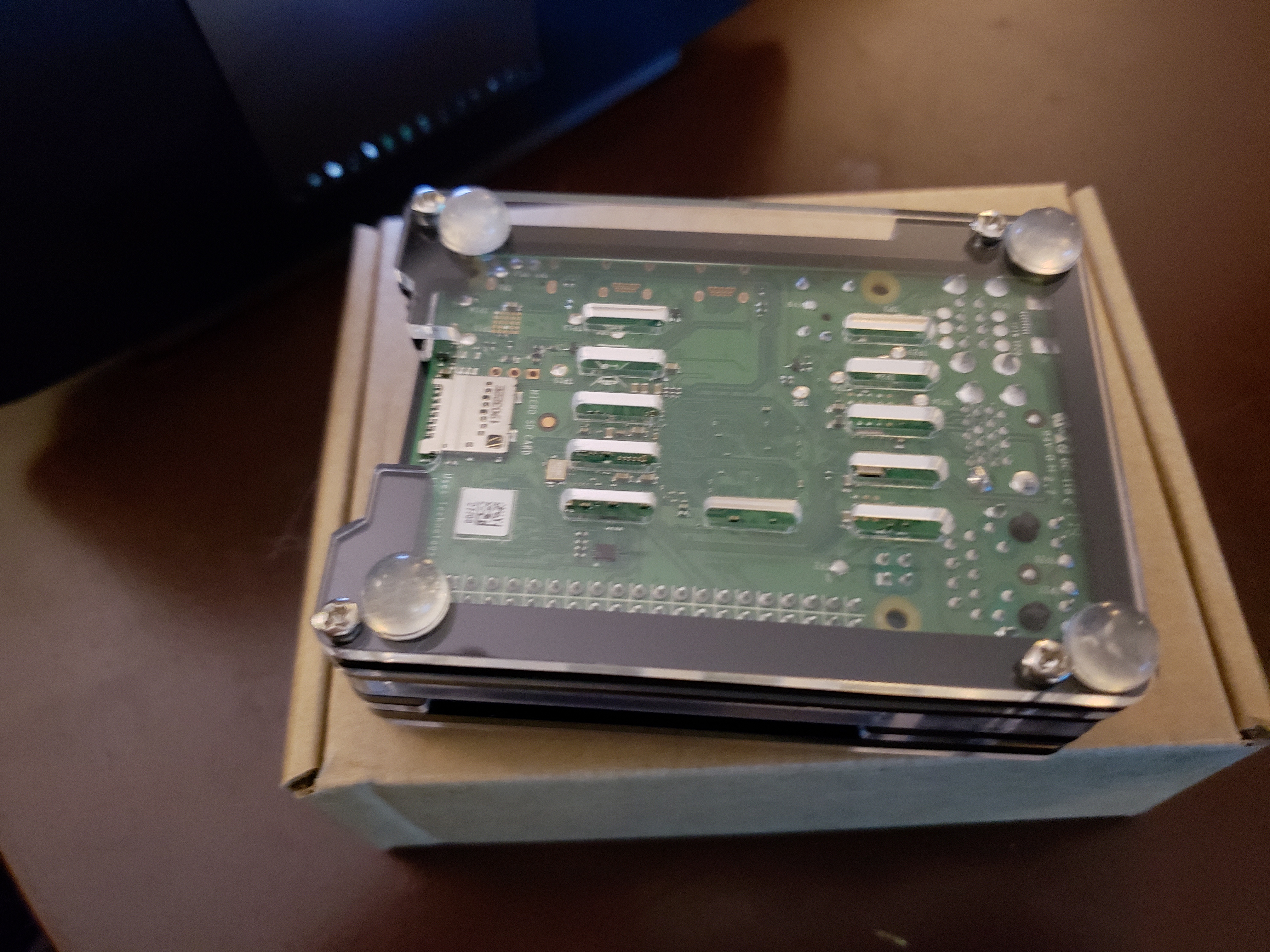 Bottom view of the webserver as it originally was