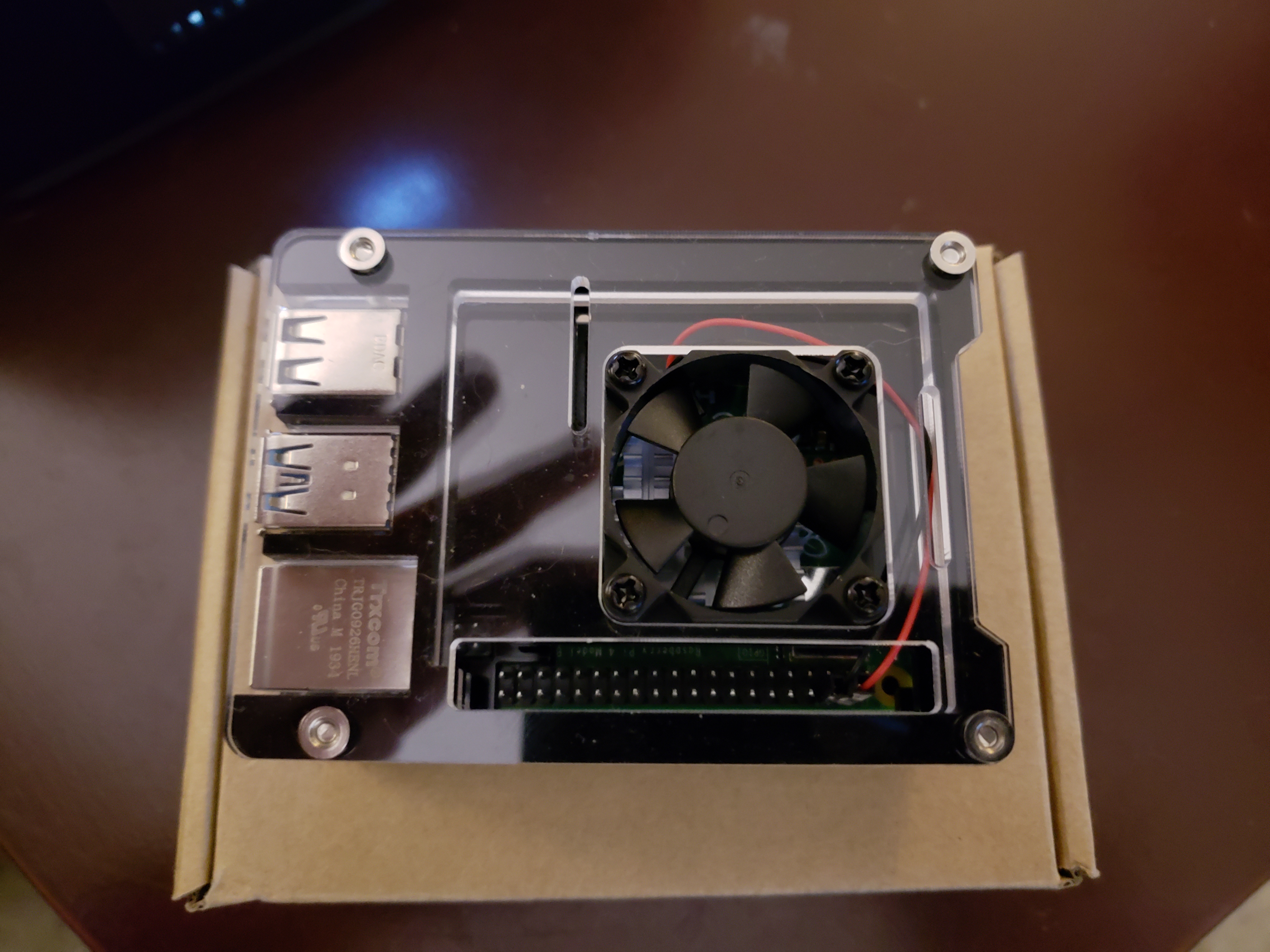 Top view of the webserver as it originally was
